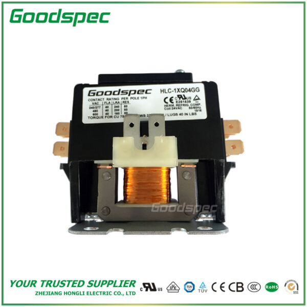 HLC-1XQ04GG(1P/40A/24VAC) Definite Purpose Contactor