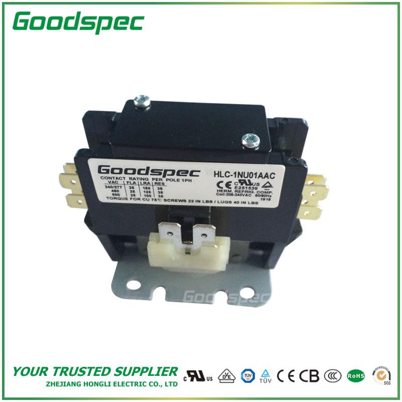 products-HLC-1NU01AAC-001.jpg HLC-1NU01AAC(1P/25A/208-240VAC) DEFINITE PURPOSE CONTACTOR