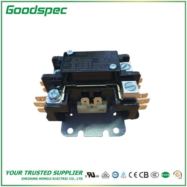 HLC-1XQ04GB(1P/40A/24VAC) Definite Purpose Contactor