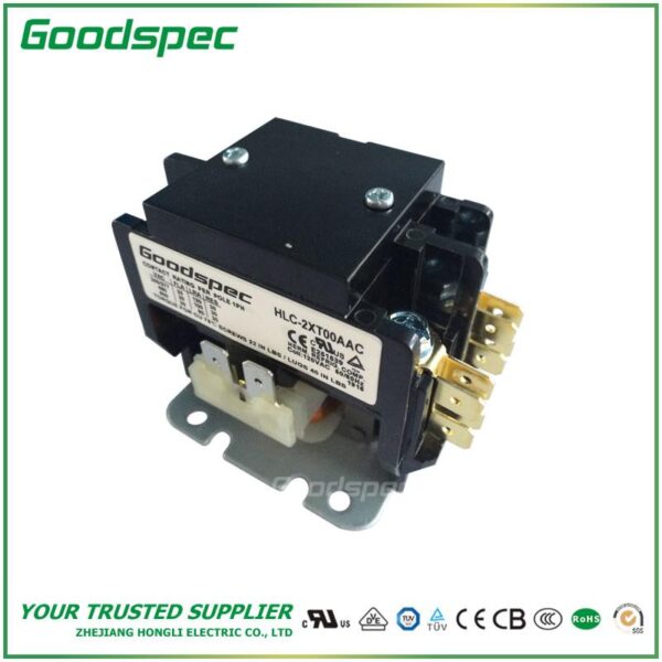 HLC-2XT00AAC(2P/20A/120VAC) Definite Purpose Contactor