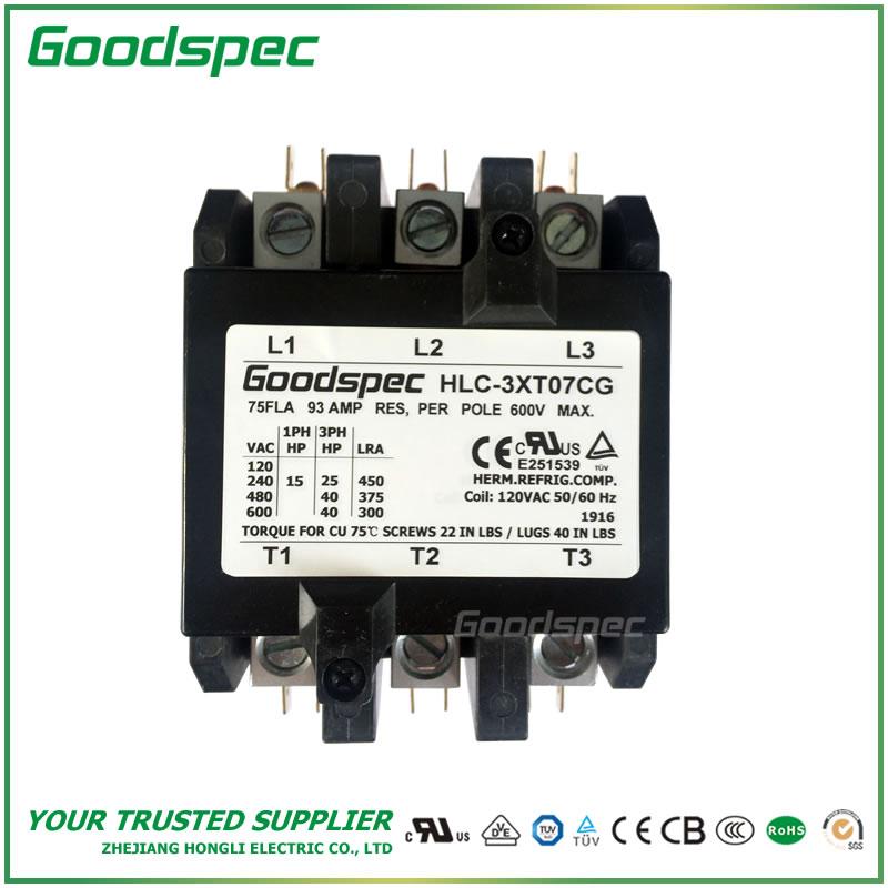 products-HLC-3XT07CG-001.jpg HLC-3XT07CG(3P/75A/120VAC)DEFINITE PURPOSE CONTACTOR