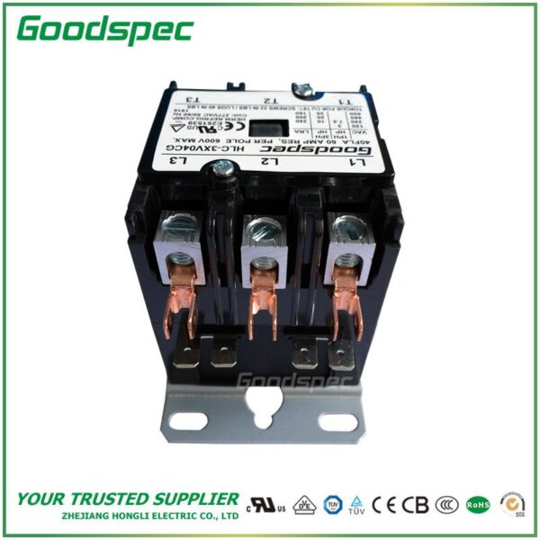 products-HLC-3XV04CG-002.jpg HLC-3XV04CG(3P/40A/277VAC) DEFINITE PURPOSE CONTACTOR
